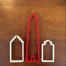 Roses are Red Utrechtse uitsteekvormpjes voor koekjes domtoren en grachtenhuisjes