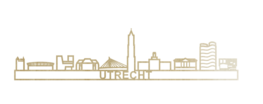 Cityshapes skyline Utrecht 90 cm populieren hout (alleen in de winkel op te halen)