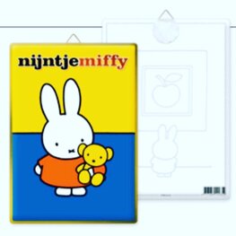 Decoratief metaalbordje nijntje met beer