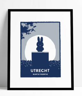 Lucas van Hapert 40/50 zeefdruk nijntje pleintje