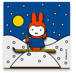 nijntje houten 3D magneet - Winter 