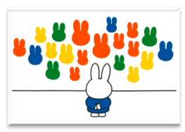 nijntje 2D magneet - museum 