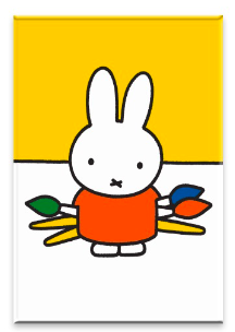 nijntje 2D magneet - artiest 