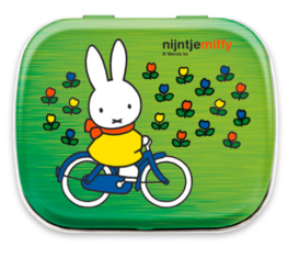 Mintblik nijntje op de fiets
