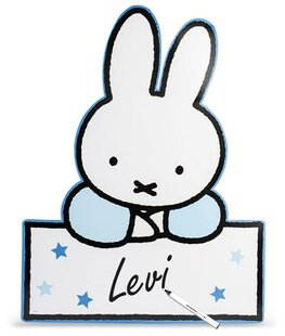 Birth plate miffy baby Blue with stand 60cm