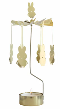 Carrousel waxinelichtje nijntje goud