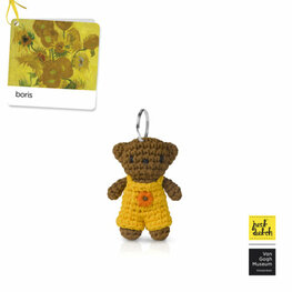 boris sleutelhanger handmade Zonnebloem
