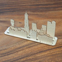 Cityshapes skyline kaartje Utrecht groot