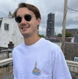 T-shirt Domtoren wit - S