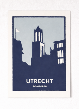 Lucas van hapert poster oude gracht zonder lijst