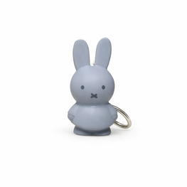 miffy keychain 3D silver blue - 6 cm