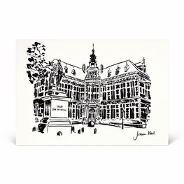 Ansichtkaart Jeroen Krul - Academie gebouw 