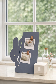 nijntje staand magneetbord zilver blauw peek-a-boo 