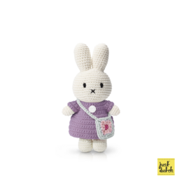 nijntje handmade en haar lila jurk + bloementasje