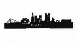 Utrecht Skyline sticker - 15x7 cm