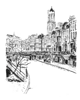 Ansichtkaart Jeroen Krul - Oude Gracht