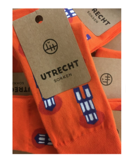 Domtoren sokken oranje 35/38 Lucas van Hapert