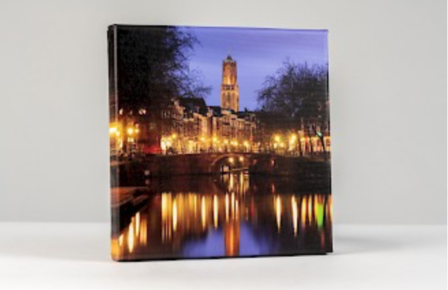 Donker Utrecht canvas Zandbrug, Oudegracht en Domtoren 