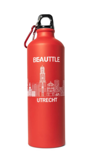 Utrecht Beauttle waterfles skyline rood 