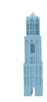 Ruig 3D printed Domtower light blue 18 cm