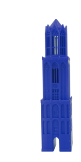 Ruig 3D printed Domtower blue 30 cm