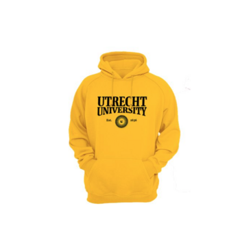 Hooded sweater Utrecht University geel M