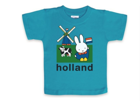 nijntje t-shirt Holland weiland blauw 62 