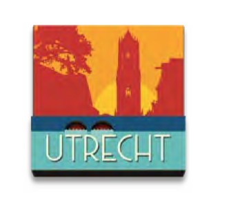 Silhouet 3D magneet Utrecht hout