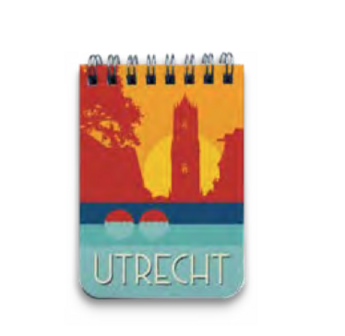 Silhouet notitieboekje Utrecht A7