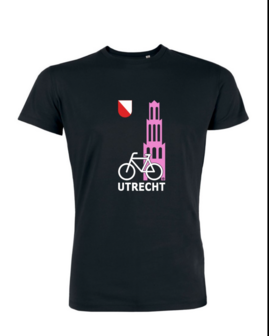 Utrecht fiets t-shirt roze XL