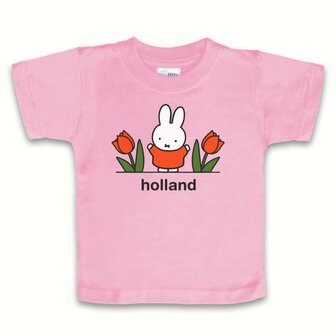 nijntje t-shirt Holland tulp roze 74 