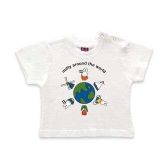 miffy t-shirt globe white 92