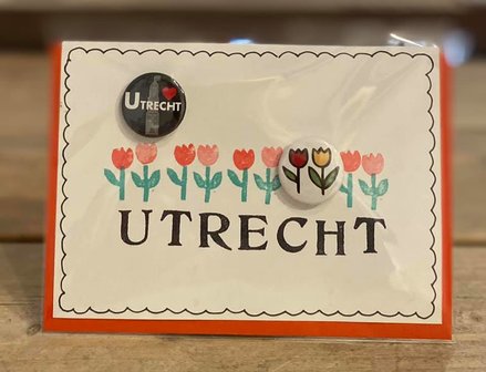 Roses are Red Utrecht kaart met buttons 