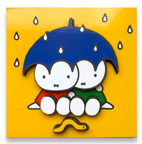 miffy wooden magnet 3d rain umbrella