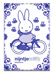 miffy magnet souvenir blue bike