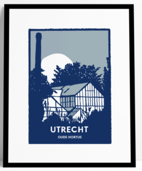 Lucas van Hapert 40/50 silkscreen Oude Hortus