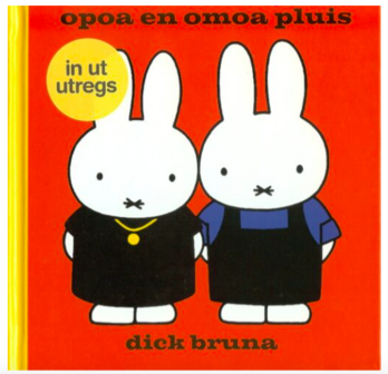 Book grandpa and grandma bunny (in ut utregs dialect)