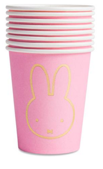 miffy party cups light pink 8 pieces