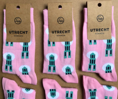 Domtoren sokken roze 35/38 Lucas van Hapert