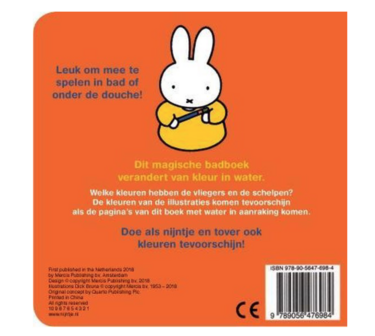 Bath book miffy conjures up colors