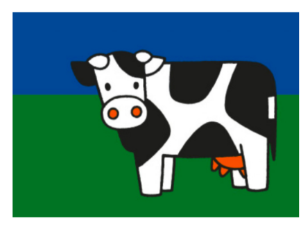 miffy postcard cow