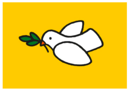 miffy postcard dove of peace 