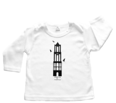 Siep design 104 t-shirt Domtoren wit