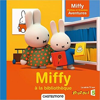 French book miffy in the library