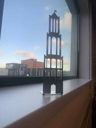 De Domtoren van Utrecht in roestvast staal