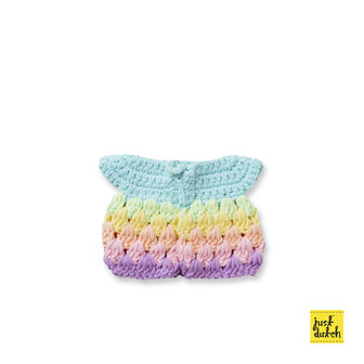 Pastel regenboog jurk handmade 