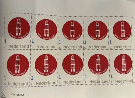 Groeten uit Utrecht postzegel Nederland 