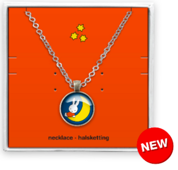 Necklace miffy on the moon