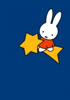 miffy postcard with star