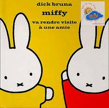 French book, miffy goes to visit her girlfriend